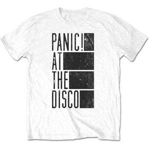 Panic! At The Disco Unisex T-Shirt: Bars (White) Panic! At The Disco Unisex T-Shirt: Bars (White)