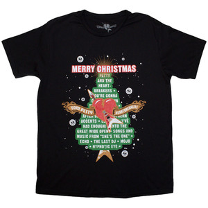 Tom Petty & The Heartbreakers Unisex T-Shirt: Merry Christmas (Black) Tom Petty & The Heartbreakers Unisex T-Shirt: Merry Christmas (Black)