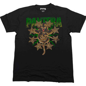 Pantera Unisex T-Shirt: Skull & Snake (Black) (Embellished) Pantera Unisex T-Shirt: Skull & Snake (Black) (Embellished)