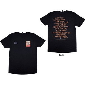 Oasis Unisex T-Shirt: Definitely Maybe AAA Setlist (Black) (Back Print) Oasis Unisex T-Shirt: Definitely Maybe AAA Setlist (Black) (Back Print)