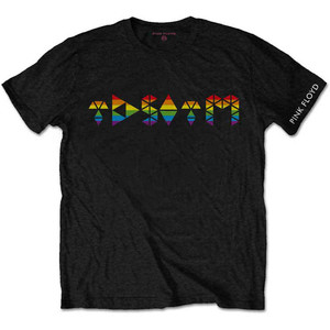 Pink Floyd Unisex T-Shirt: Dark Side Prism Initials (Black) Pink Floyd Unisex T-Shirt: Dark Side Prism Initials (Black)