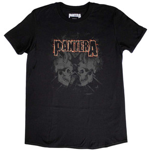 Pantera Unisex T-Shirt: Watermarked Skulls (Black) Pantera Unisex T-Shirt: Watermarked Skulls (Black)