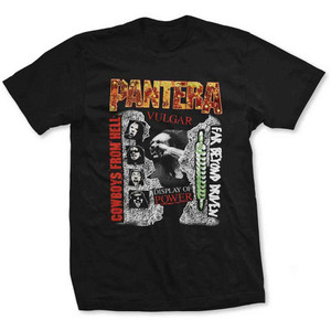 Pantera Unisex T-Shirt: 3 Albums (Black) Pantera Unisex T-Shirt: 3 Albums (Black)