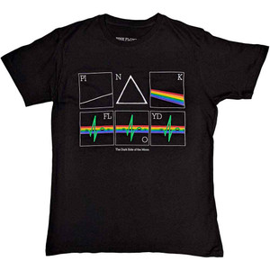 Pink Floyd Unisex T-Shirt: Prism Heart Beat (Black) Pink Floyd Unisex T-Shirt: Prism Heart Beat (Black)
