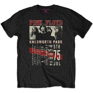 Pink Floyd Unisex T-Shirt: Knebworth '75 (Black) Pink Floyd Unisex T-Shirt: Knebworth '75 (Black)