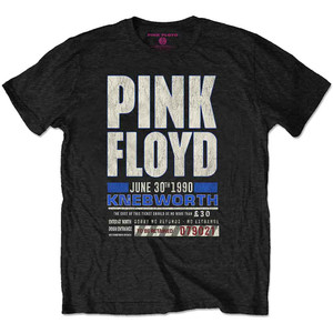 Pink Floyd Unisex T-Shirt: Knebworth '90 Blue (Black) Pink Floyd Unisex T-Shirt: Knebworth '90 Blue (Black)