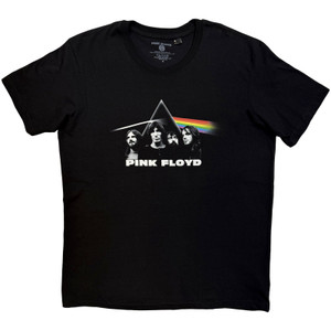 Pink Floyd Unisex T-Shirt: Dark Side of the Moon Band & Prism (Black)