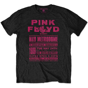 Pink Floyd Unisex T-Shirt: Metrodome '88 (Black) Pink Floyd Unisex T-Shirt: Metrodome '88 (Black)