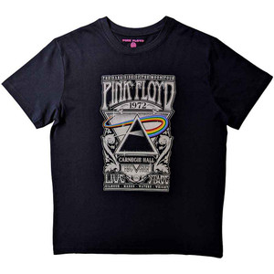 Pink Floyd Unisex T-Shirt: Carnegie Hall Poster (Black) Pink Floyd Unisex T-Shirt: Carnegie Hall Poster (Black)