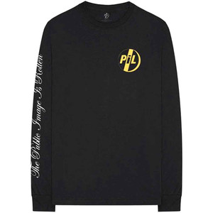 PIL (Public Image Ltd) Unisex Long Sleeve T-Shirt: Image is Rotten (Black) (Sleeve Print) PIL (Public Image Ltd) Unisex Long Sleeve T-Shirt: Image is Rotten (Black) (Sleeve Print)