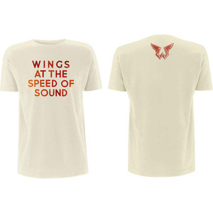 Paul McCartney Unisex T-Shirt: Wings at the Speed of Sound (Sand) (Back Print) Paul McCartney Unisex T-Shirt: Wings at the Speed of Sound (Sand) (Back Print)