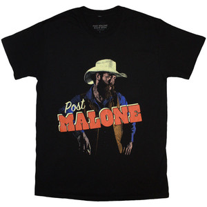Post Malone Unisex T-Shirt: Cowboy (Black) Post Malone Unisex T-Shirt: Cowboy (Black)