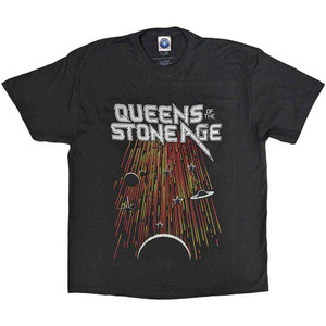 Queens Of The Stone Age Unisex T-Shirt: Meteor Shower (Charcoal Grey) Queens Of The Stone Age Unisex T-Shirt: Meteor Shower (Charcoal Grey)