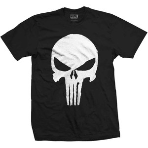 Marvel Comics Unisex T-Shirt: Punisher Jagged Skull (Black) Marvel Comics Unisex T-Shirt: Punisher Jagged Skull (Black)