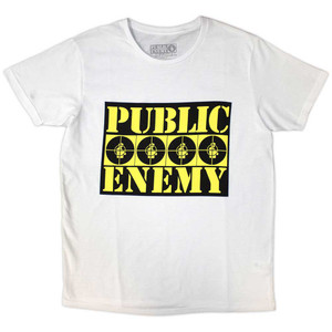 Public Enemy Unisex T-Shirt: Four Logos (White) Public Enemy Unisex T-Shirt: Four Logos (White)