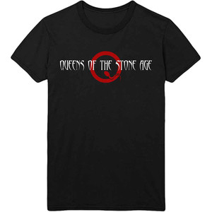 Queens Of The Stone Age Unisex T-Shirt: Text Logo (Black) Queens Of The Stone Age Unisex T-Shirt: Text Logo (Black)