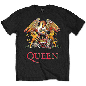 Queen Unisex T-Shirt: Classic Crest (Black) Queen Unisex T-Shirt: Classic Crest (Black)