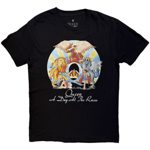 Queen Unisex T-Shirt: A Day At The Races (Black)