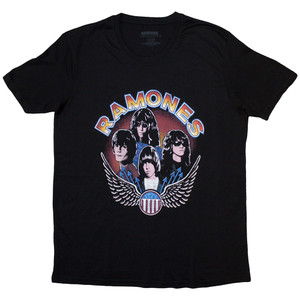 Ramones Ladies T-Shirt: Vintage Wings Photo (Black) Ramones Ladies T-Shirt: Vintage Wings Photo (Black)