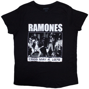 Ramones Ladies T-Shirt: CBGB 1978 (Black) Ramones Ladies T-Shirt: CBGB 1978 (Black)