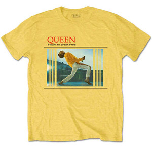 Queen Unisex T-Shirt: Break Free (Yellow) Queen Unisex T-Shirt: Break Free (Yellow)