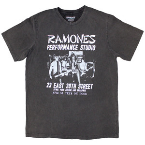 Ramones Unisex Stone Wash T-Shirt: East Village (Charcoal Grey) Ramones Unisex Stone Wash T-Shirt: East Village (Charcoal Grey)