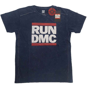 Run DMC Unisex T-Shirt: Logo (Navy Blue) (Wash Collection) Run DMC Unisex T-Shirt: Logo (Navy Blue) (Wash Collection)