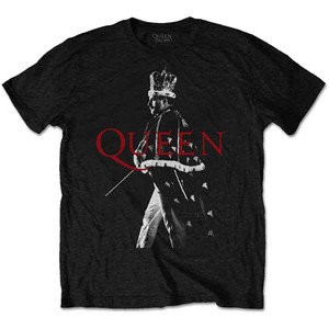 Queen Unisex T-Shirt: Freddie Crown (Black) Queen Unisex T-Shirt: Freddie Crown (Black)