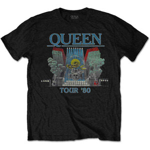 Queen Unisex T-Shirt: Tour '80 (Black) Queen Unisex T-Shirt: Tour '80 (Black)