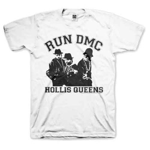 Run DMC Unisex T-Shirt: Hollis Queen Pose (White) Run DMC Unisex T-Shirt: Hollis Queen Pose (White)