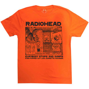 Radiohead Unisex T-Shirt: Gawps (Orange) Radiohead Unisex T-Shirt: Gawps (Orange)