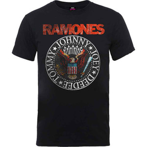 Ramones Unisex T-Shirt: Vintage Eagle Seal (Black) Ramones Unisex T-Shirt: Vintage Eagle Seal (Black)
