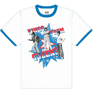 Run DMC Unisex Ringer T-Shirt: Kings From Queens (Royal Blue & White) Run DMC Unisex Ringer T-Shirt: Kings From Queens (Royal Blue & White)
