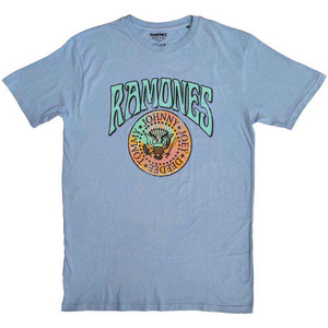 Ramones Unisex T-Shirt: Crest Psych (Light Blue) Ramones Unisex T-Shirt: Crest Psych (Light Blue)