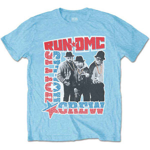 Run DMC Unisex T-Shirt: Hollis Crew (Sky Blue) Run DMC Unisex T-Shirt: Hollis Crew (Sky Blue)