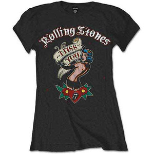 The Rolling Stones Ladies T-Shirt: Miss You (Black) The Rolling Stones Ladies T-Shirt: Miss You (Black)