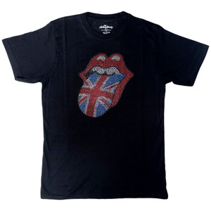 The Rolling Stones Unisex T-Shirt: Classic UK (Black) (Embellished) The Rolling Stones Unisex T-Shirt: Classic UK (Black) (Embellished)