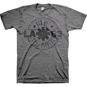 Red Hot Chili Peppers Unisex T-Shirt: LA 83 (Heather Grey) Red Hot Chili Peppers Unisex T-Shirt: LA 83 (Heather Grey)