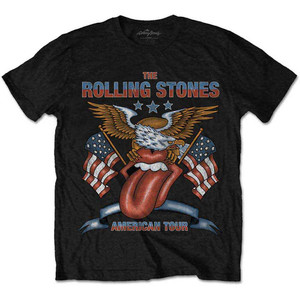 The Rolling Stones Unisex T-Shirt: USA Tour Eagle (Black) The Rolling Stones Unisex T-Shirt: USA Tour Eagle (Black)