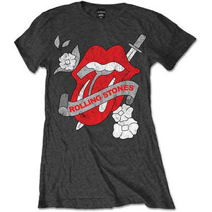 The Rolling Stones Ladies T-Shirt: Vintage Tattoo (Charcoal Grey) The Rolling Stones Ladies T-Shirt: Vintage Tattoo (Charcoal Grey)
