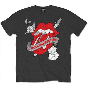 The Rolling Stones Unisex T-Shirt: Vintage Tattoo (Charcoal Grey) The Rolling Stones Unisex T-Shirt: Vintage Tattoo (Charcoal Grey)