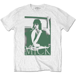 The Rolling Stones Unisex T-Shirt: Mick Photo Version 1 (White) The Rolling Stones Unisex T-Shirt: Mick Photo Version 1 (White)