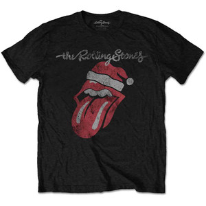 The Rolling Stones Unisex T-Shirt: Santa Lick (Black) The Rolling Stones Unisex T-Shirt: Santa Lick (Black)