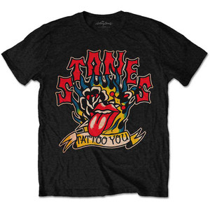 The Rolling Stones Unisex T-Shirt: Tattoo You Blue Flames (Black) The Rolling Stones Unisex T-Shirt: Tattoo You Blue Flames (Black)