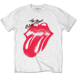 The Rolling Stones Unisex T-Shirt: Spray Tongue (White) The Rolling Stones Unisex T-Shirt: Spray Tongue (White)