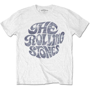 The Rolling Stones Unisex T-Shirt: Vintage 70s Logo (White) The Rolling Stones Unisex T-Shirt: Vintage 70s Logo (White)