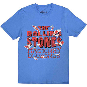 The Rolling Stones Unisex T-Shirt: Hackney Diamonds Shatter (Blue) The Rolling Stones Unisex T-Shirt: Hackney Diamonds Shatter (Blue)