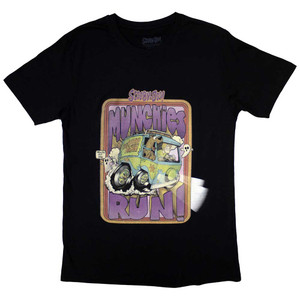 Scooby Doo Unisex T-Shirt: Munchies Run (Black) Scooby Doo Unisex T-Shirt: Munchies Run (Black)