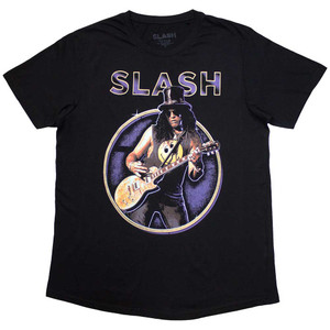 Slash Unisex T-Shirt: Purple Circle (Black) Slash Unisex T-Shirt: Purple Circle (Black)