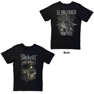 Slipknot Unisex T-Shirt: Skull Group (Black) (Back Print)